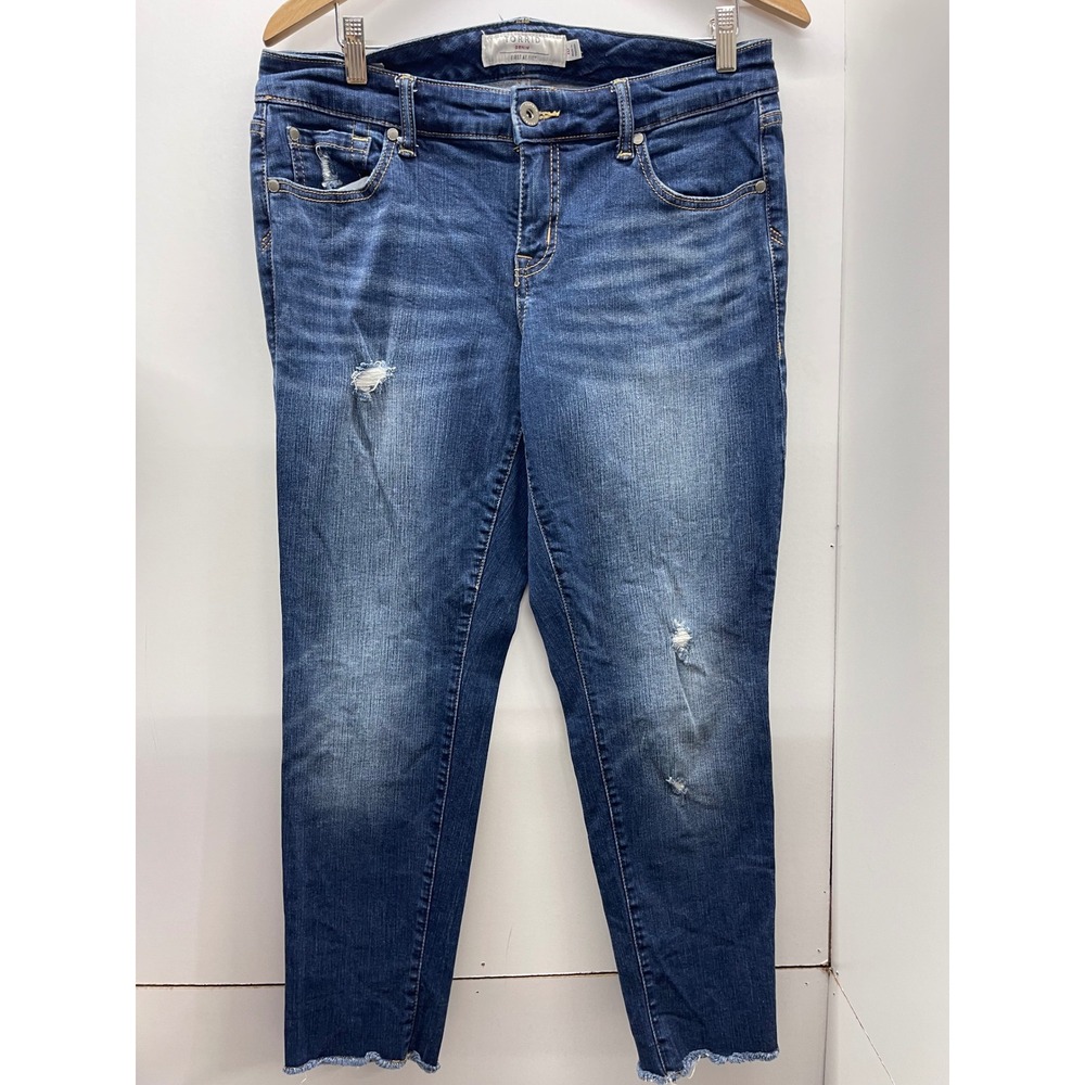 Torrid Denim First At Fit Boyfriend Distressed Medium Wash Jeans Size 10